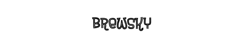 Brewsky font preview