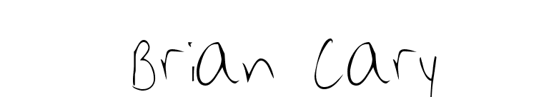 Brian Cary font preview