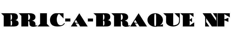 Bric-a-Braque NF font preview