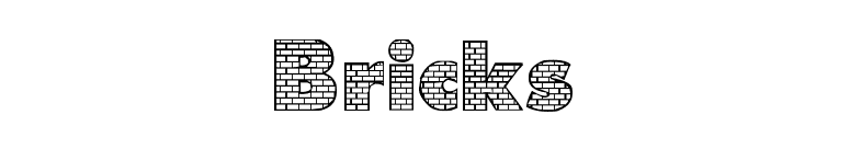 Bricks font preview