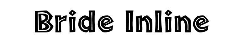 Bride Inline font preview