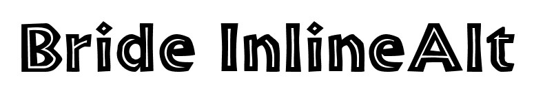 Bride InlineAlt font preview