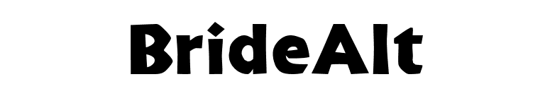 BrideAlt font preview