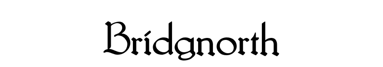 Bridgnorth font preview
