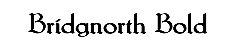 Bridgnorth Bold font preview