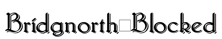 Bridgnorth_Blocked font preview