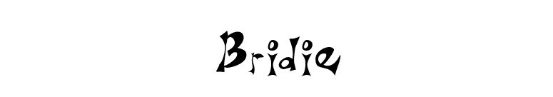 Bridie font preview