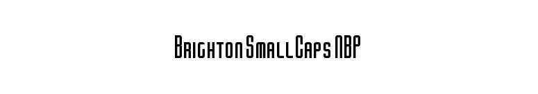 Brighton SmallCaps NBP font preview