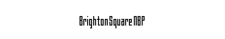 Brighton Square NBP font preview