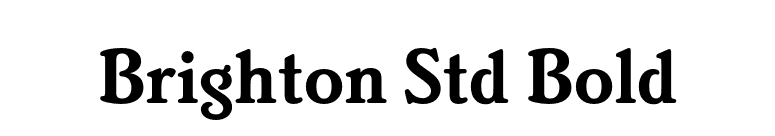 Brighton Std Bold font preview