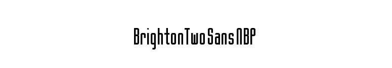 BrightonTwo Sans NBP font preview