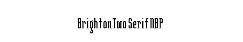 BrightonTwo Serif NBP font preview