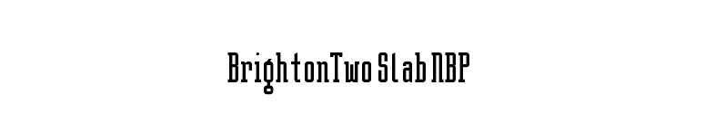BrightonTwo Slab NBP font preview