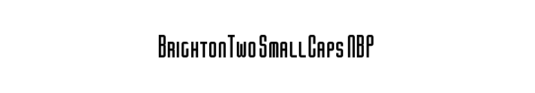 BrightonTwo SmallCaps NBP font preview