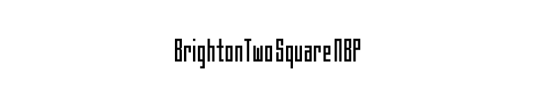 BrightonTwo Square NBP font preview