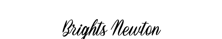 Brights Newton font preview