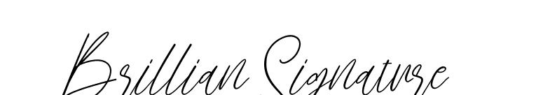 Brillian Signature font preview