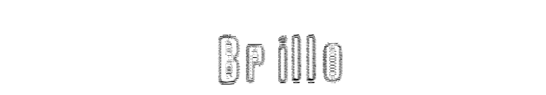 Brillo font preview