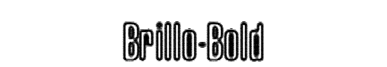 Brillo-Bold font preview