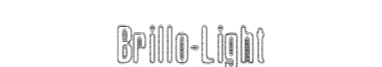 Brillo-Light font preview