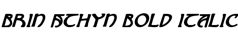 Brin Athyn Bold Italic font preview