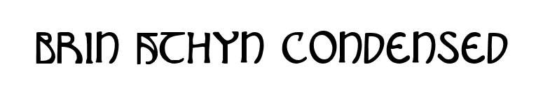 Brin Athyn Condensed font preview