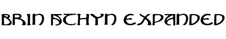 Brin Athyn Expanded font preview