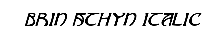 Brin Athyn Italic font preview