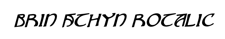 Brin Athyn Rotalic font preview