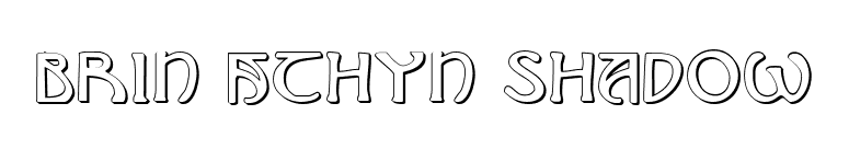 Brin Athyn Shadow font preview