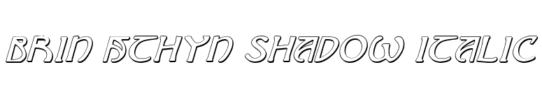 Brin Athyn Shadow Italic font preview