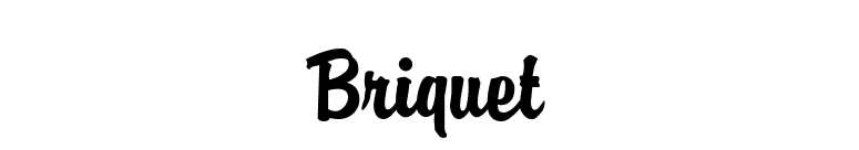 Briquet font preview