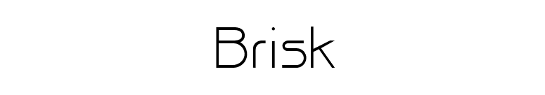 Brisk font preview