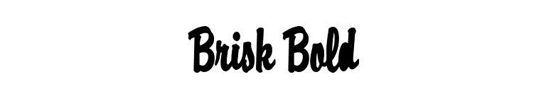Brisk Bold font preview