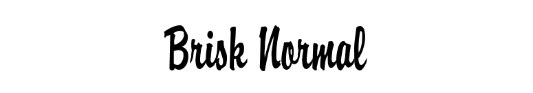Brisk Normal font preview