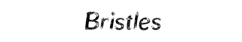 Bristles font preview