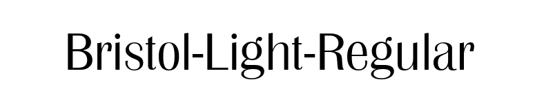 Bristol-Light-Regular font preview