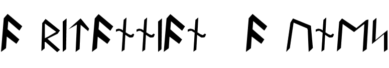 Britannian Runes font preview