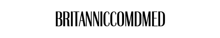 BritannicComDMed font preview