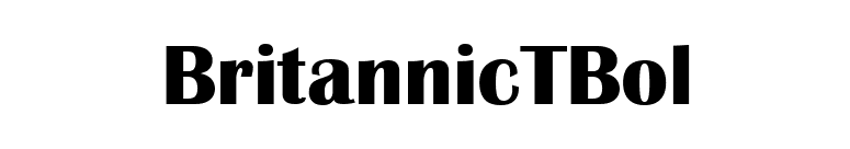 BritannicTBol font preview