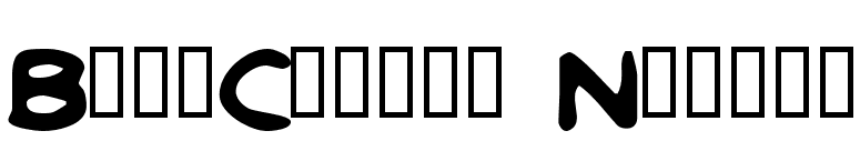BritComics Normal font preview