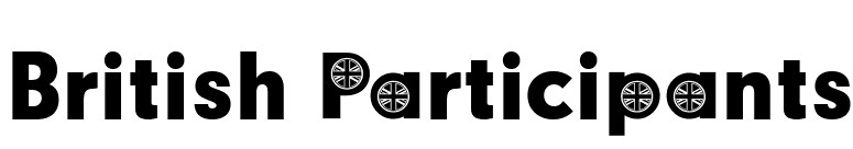 British Participants font preview