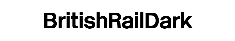 BritishRailDark font preview