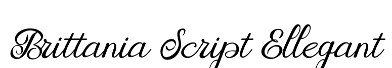 Brittania Script Ellegant font preview