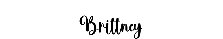 Brittney font preview
