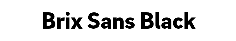 Brix Sans Black font preview