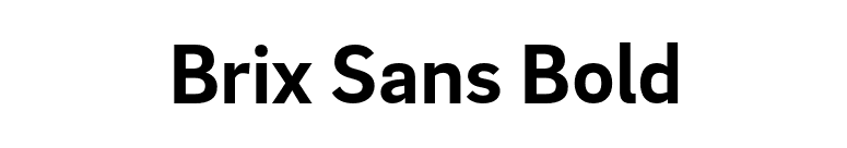Brix Sans Bold font preview