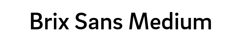 Brix Sans Medium font preview