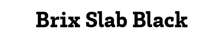 Brix Slab Black font preview