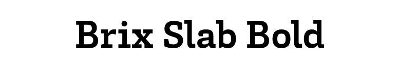 Brix Slab Bold font preview